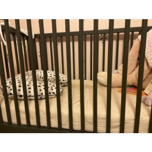 Mushie - Extra Soft Muslin Crib Sheet - Fog only $26.95 and TAX FREE – Posh Baby