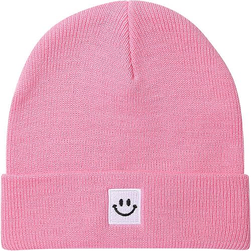 Paladoo Baby Beanie Knit Ski Hat with Cute Face for Girls Boys 0-7 Years