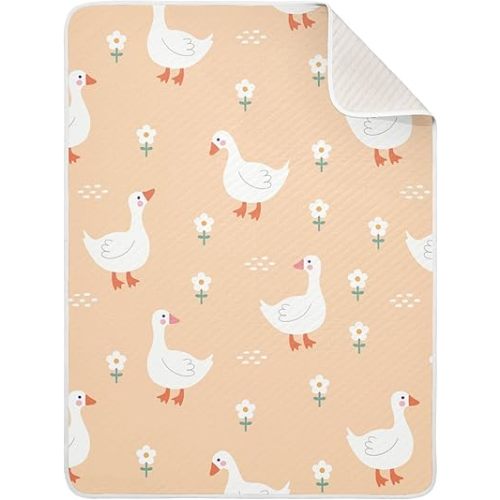 Goose Baby Blanket Crib Super Soft and Warm Toddler Blanket for Infant,Toddler,Newborn,Nursery,Unisex,30x40in