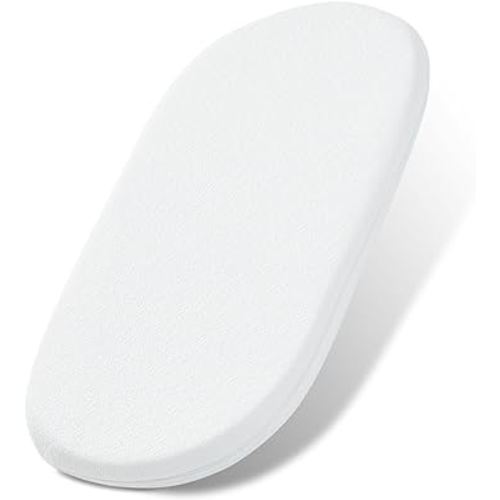 Baby Bassinet Mattress Pad, 30" x 15" Dual Sided Comfort Gel Memory Foam Mattress with Removable Breathable Soft Tencel Cover Fit for Dream On Me Lacy/Snoo/Fisher-Price Baby Bassinet