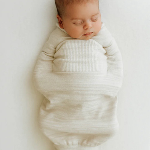 Bamboo Blend Beige Swaddle Sleep Sack – Swaddelini