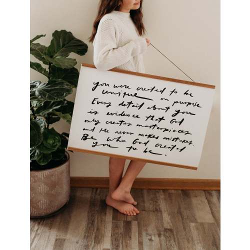 Horizontal Poster "You were created"