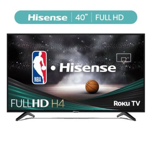 Hisense 40-Inch Class H4 Series FHD Roku Smart TV (40H4030F1) - 1080P Full HD LCD Screen, LED TV, DTS TruSurround Sound, Motion Rate 120, Gaming Mode
