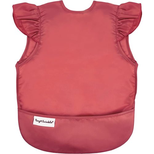 Tiny Twinkle Mess Proof Baby Bib - Waterproof Toddler and Baby Apron Bib - Machine Washable - PFAS and BPA Free