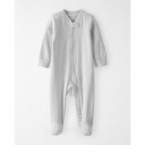 Carter's Little Planet Baby Organic Cotton Grey Sleep & Play Pajamas - 3M - Style,Grey