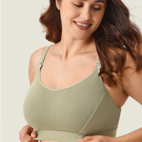 Cotton Plus Size Nursing Sport Bra