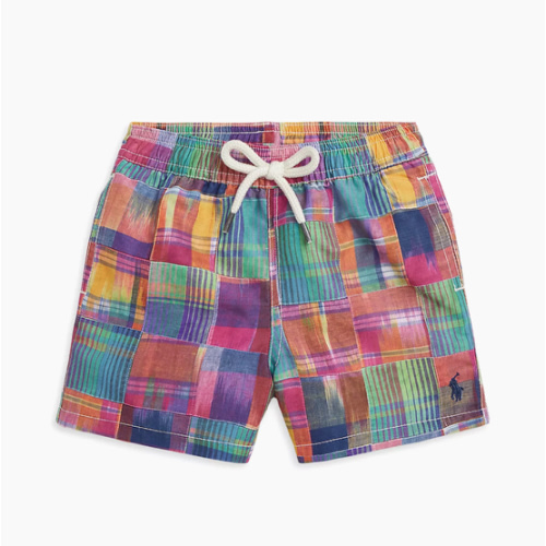 Shop Polo Ralph Lauren Baby Boy's Patchwork Swim Trunks | Saks Fifth Avenue