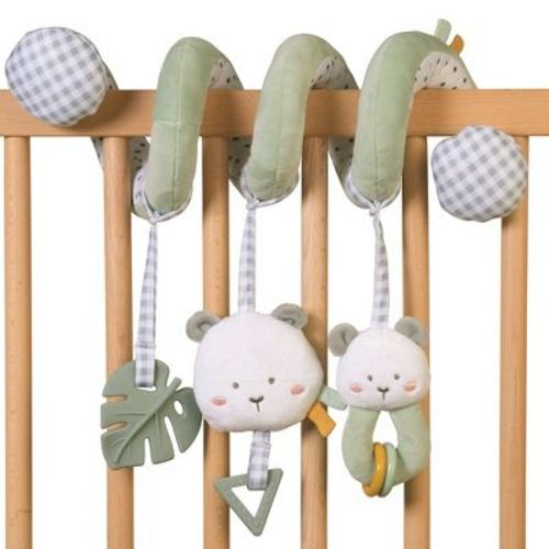 Saro Sensory Sweet And Fun Rattle Spirals Toy - Mint