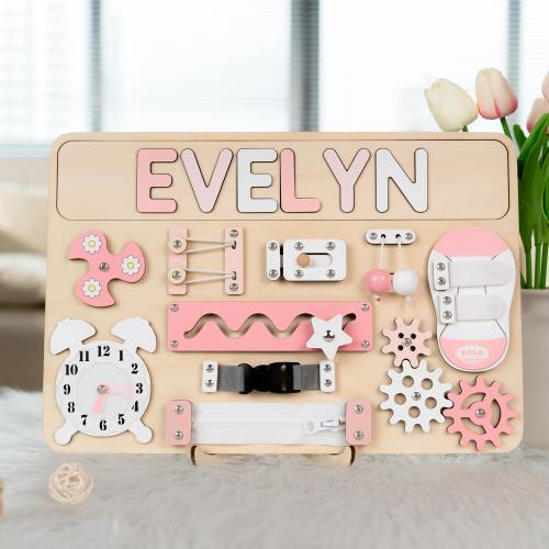 GIFT CARD for Personalized Baby Busy Board - name is a surprise!