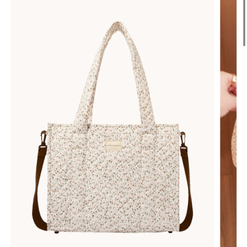 On The Go Tote Brown Floral | Poppy and Peonies – Poppy & Peonies