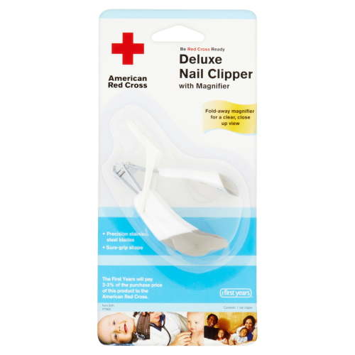 American Red Cross Deluxe Baby Nail Clippers with Magnifier, Infant Nail Clippers