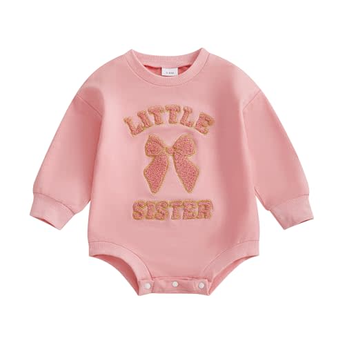 Rourufy Baby Girl Football Outfit Infant Bubble Romper Sweatshirt Newborn Onesie Cute Long Sleeve Fall Clothes Clothes