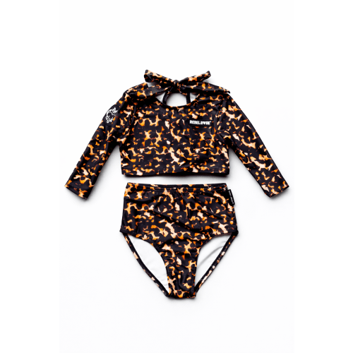 UPF50+ Cropped Two Piece Swimsuit in Morocco