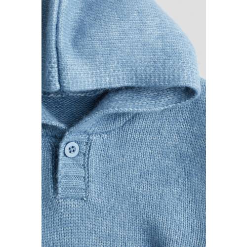 FINE-KNIT HOODIE