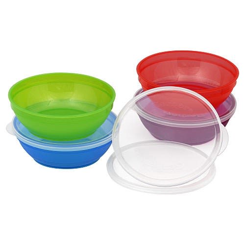 Gerber NUK 4-Pack Bunch-A-Bowls & Lids