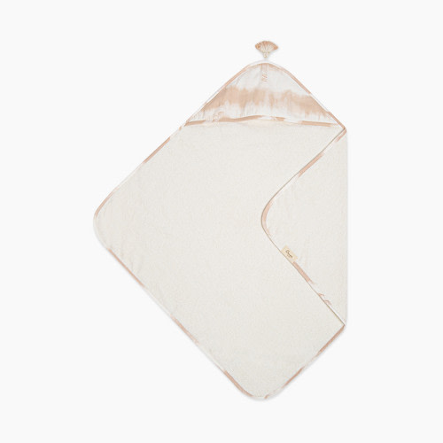 Crane Baby Cotton Terry Cloth Hooded Towel - Rose Tie Dye