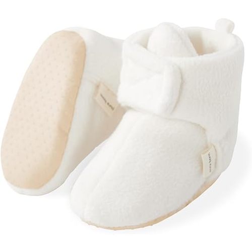pureborn Unisex Baby Boy Girl Fleece Cozy Booties Warm Infant Shoes