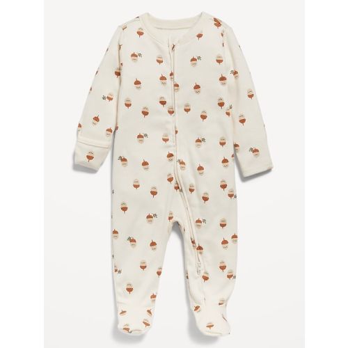 Unisex 2-Way-Zip Sleep & Play Footed One-Piece for Baby