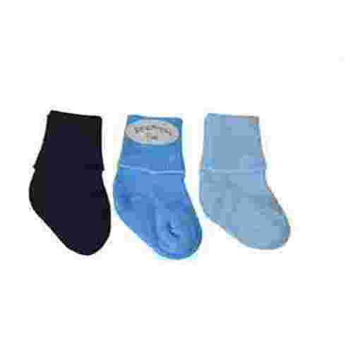 Sierra Socks Newborn Bootie Cotton Turn Cuff Socks for Baby Boy & Girls, Baby's First Socks, Seamless Turn Cuff Socks, 3 Pair Pack
