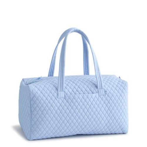 Vera Bradley Women's Outlet Cotton Large Travel Duffel Bag Soft Chambray