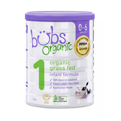 Aussie Bubs Organic Grass Fed Infant Formula 800 g, Stage 1