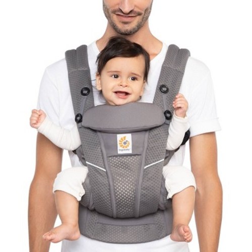 Ergobaby Omni Breeze All-Position Mesh Baby Carrier, Color: Gray
