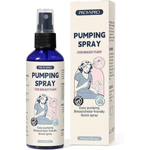 Pumping Spray for Breast Pump, Breast Pumping Spray, Breastfeeding Essentials Pumping Lubrication Mist Lanolin-Free, Nursing Mist Helps Relieve Nipple Pain for Milk Pums Flanges (4 FL OZ)