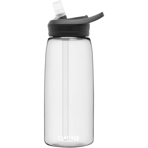 CamelBak eddy+ Water Bottle with Tritan Renew – Straw Top 32oz, Clear