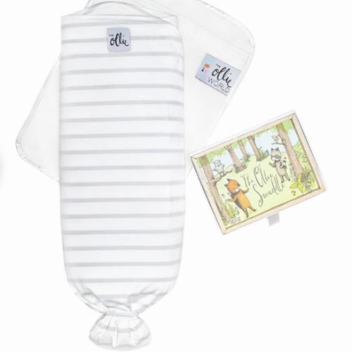 The Ollie® Swaddle | Steele (Stripes)