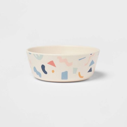 Kids' Bamboo Melamine Cereal Bowl Unicorn - Pillowfort™: Dishwasher-Safe, Animal Theme, Off-White