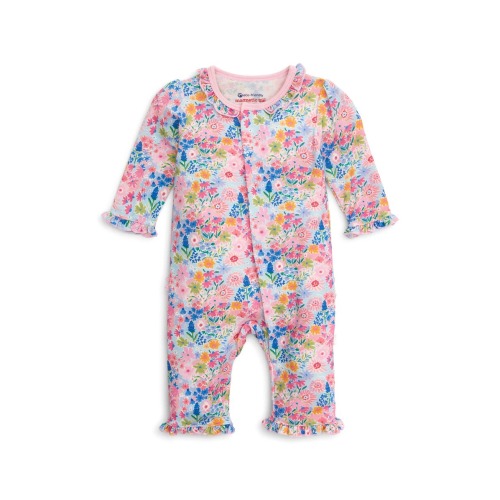 Lily Floral Ruffle Magnetic Romper, Newborn