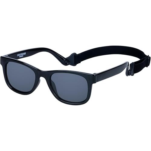 COCOSAND Flexible Baby Sunglasses with Strap Polarized UV Protection for Toddler Infant Newborn Boys Grils Age 0-24 Months