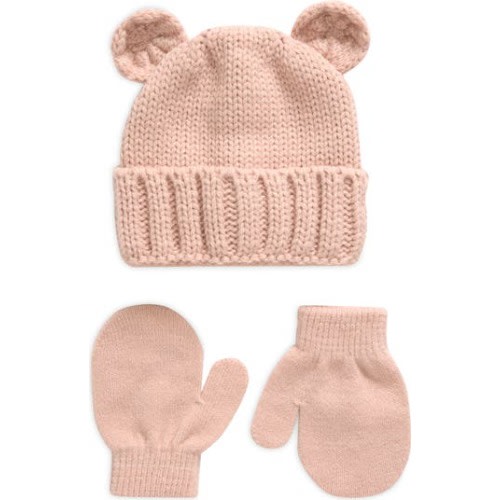 Kids' Beanie & Mittens Set, 0-6 M