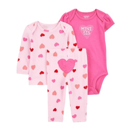 Carter's Child of Mine Baby Girl Outfit Set, 3-Piece, Sizes 0/3-24 Months
