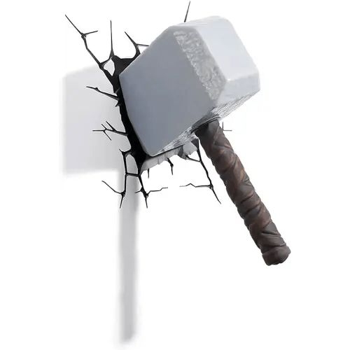 3DLightFX Marvel Avengers Thor Hammer 3D Deco Light