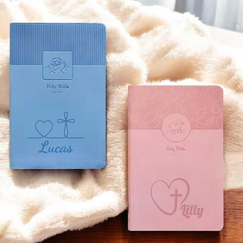 Custom Engraved Baby Bible NIV, Laser Engraved Kids Bible, Religious Keepsake for Kids, Baptism Gifts, First Easter Gift Baby Girl Baby Boy