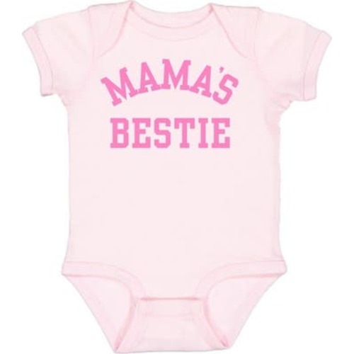 Mama's Bestie Bubblegum Short Sleeve Bodysuit