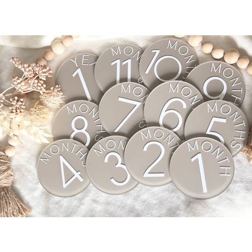 Acrylic Monthly Milestones Disc