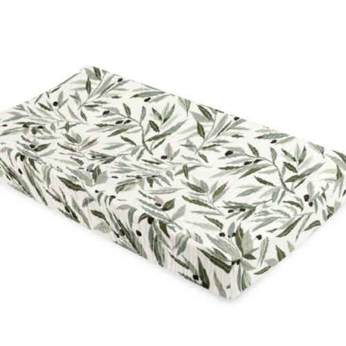 Babyletto Quilted Changing Pad Cover In GOTS Certified Organic Muslin Cotton | Modern Nursery™