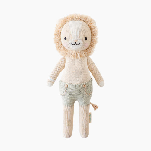 cuddle+kind Hand-Knit Doll - Sawyer The Lion, Little 13"