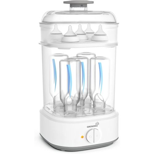 Bottle Sterilizer, Baby Bottle Steam Sterilizer, Electric Baby Bottle Sanitizer with Timer for Baby Bottles, Pacifiers, Pump Parts