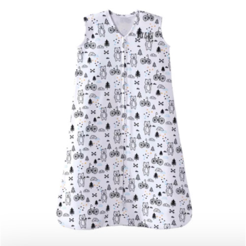 Bears And Bicycle Cotton Wearable Baby Blanket Small | HALO