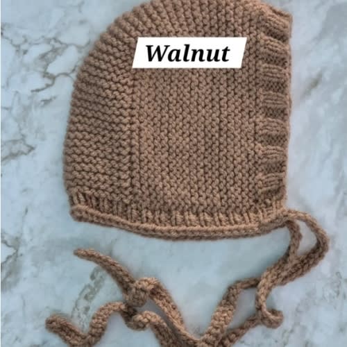 Maya's Knits - Handmade knitted bonnet