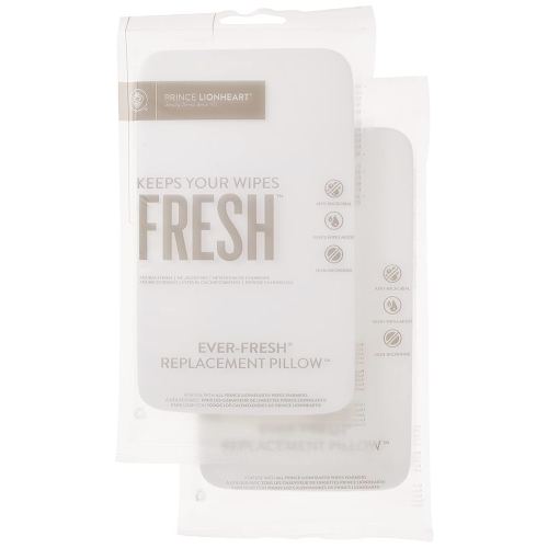 Prince Lionheart Ever-Fresh Wipe Warmer Replacement Pillows for Ultimate Baby Wipe Warmer That Keeps Baby Wipes Warmer Fresh, Prevents Discoloration or Drying Out Of Baby Wipes - 2 Pack