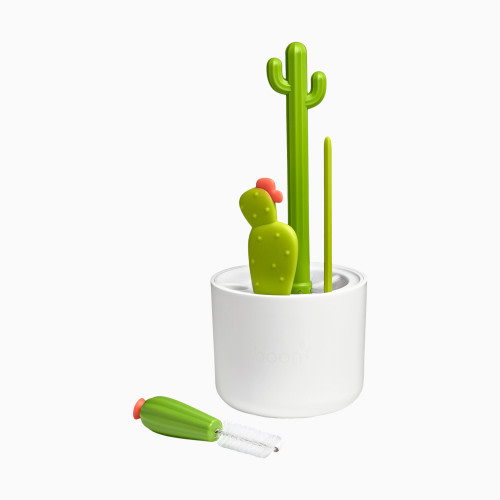 Cacti 4-Piece Bottle Cleaning Brush Set - White/Green