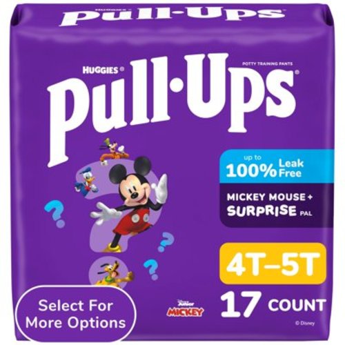 Pull-Ups Boys' Potty Training Pants, 4T-5T (38-50 lbs), 17 Count (Select for More)