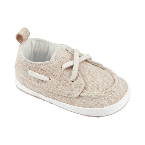 Linen Baby Boat Shoes