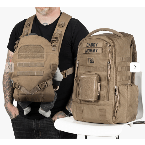 Daddy's Daypack Diaper Bag & Baby Carrier Bundle