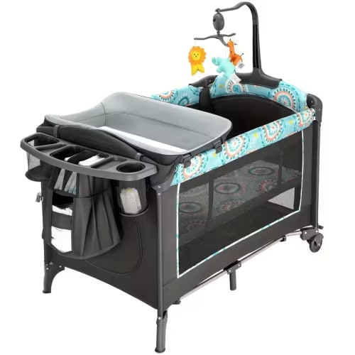 5 in 1 portable baby bassinet side bed features a detachable - Temu