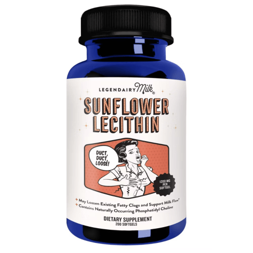 Legendairy Milk Sunflower Lecithin - 200ct: Dietary Supplements, Softgel Form, 1200mg Per Serving, Non-GMO Verified